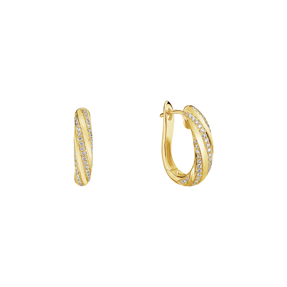 Náušnice s diamantmi Joyful Energy