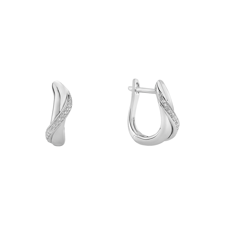 Náušnice s diamantmi Infinite Delight