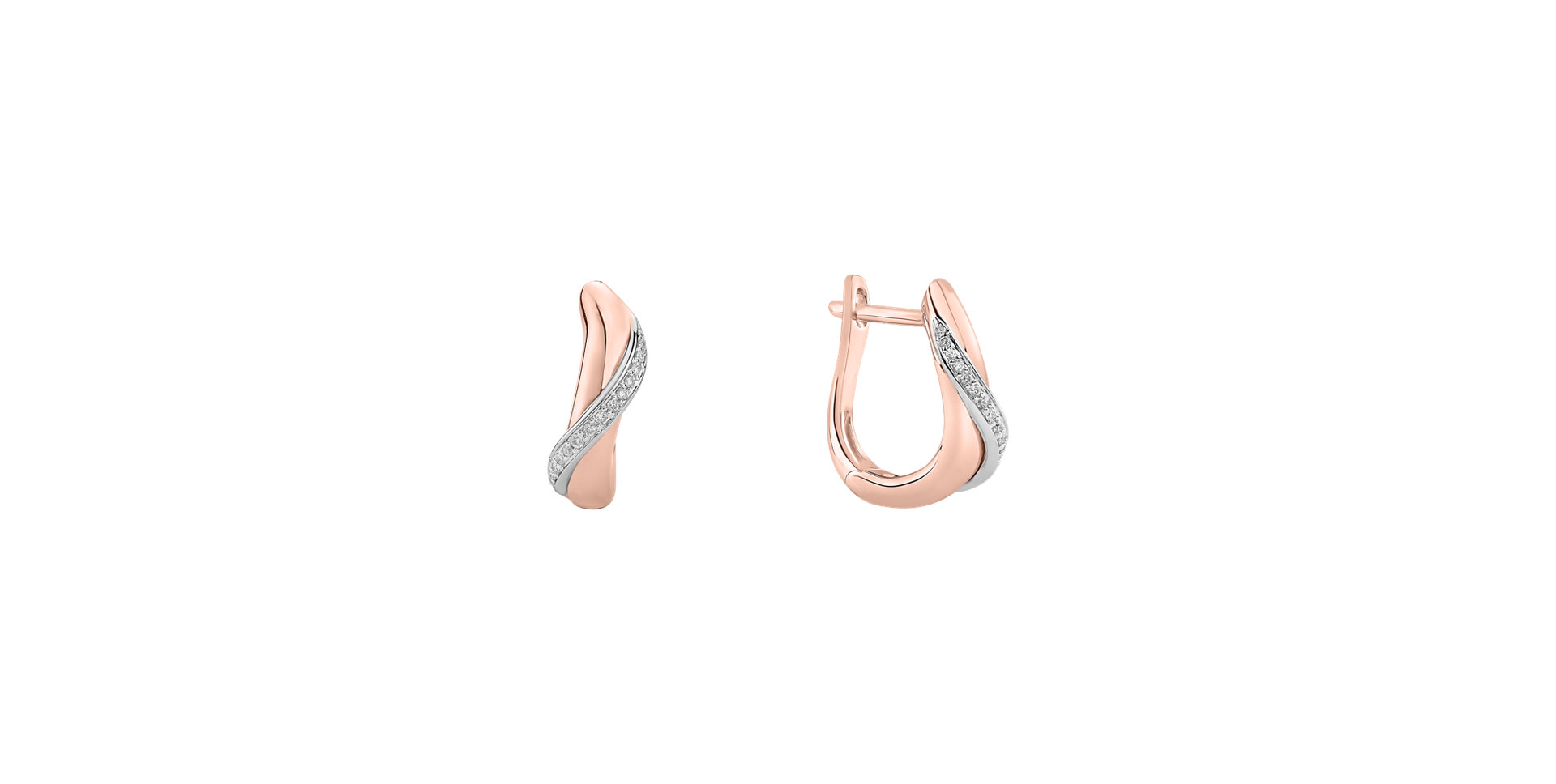 Náušnice s diamantmi Infinite Delight