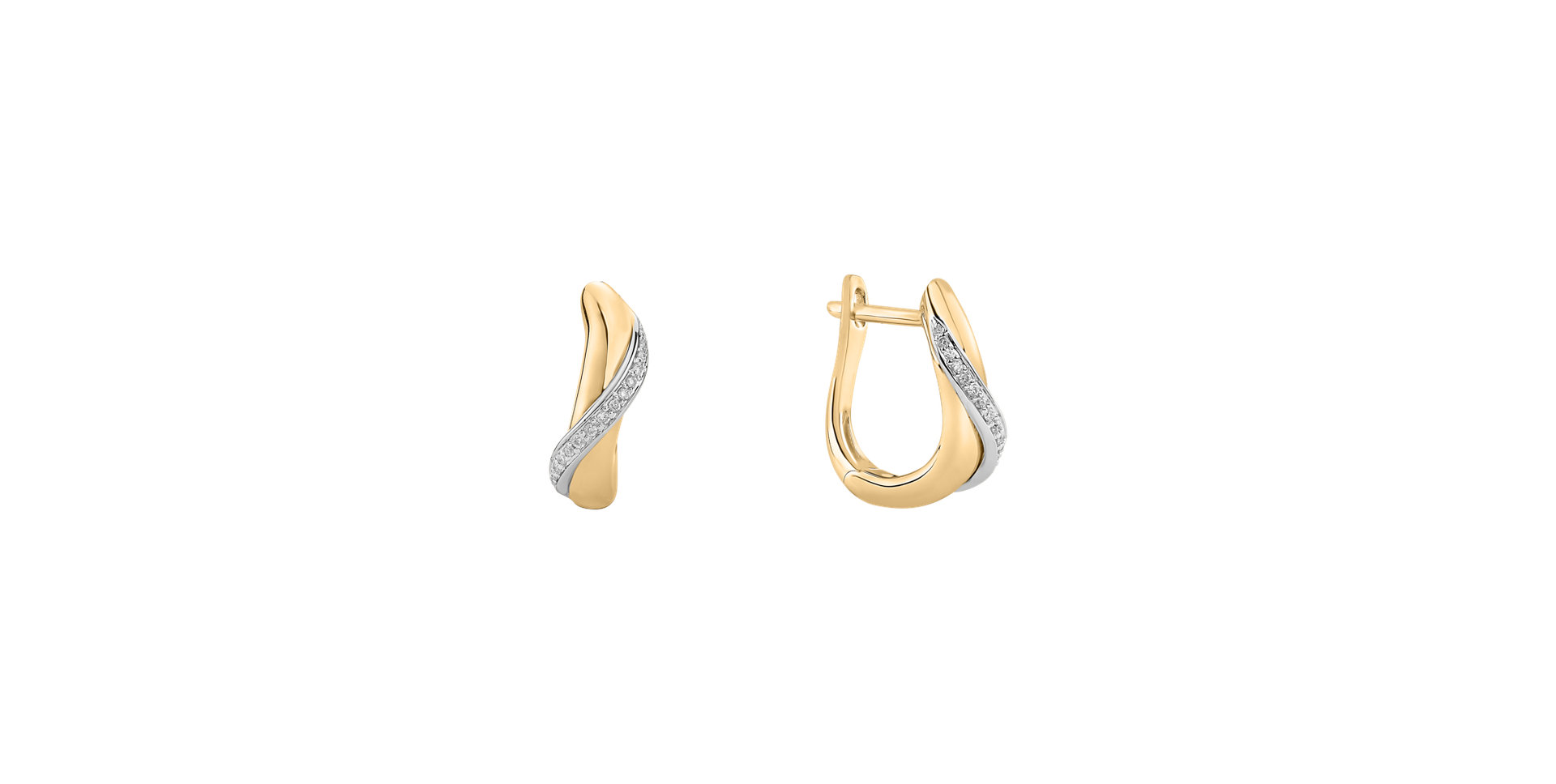 Náušnice s diamantmi Infinite Delight