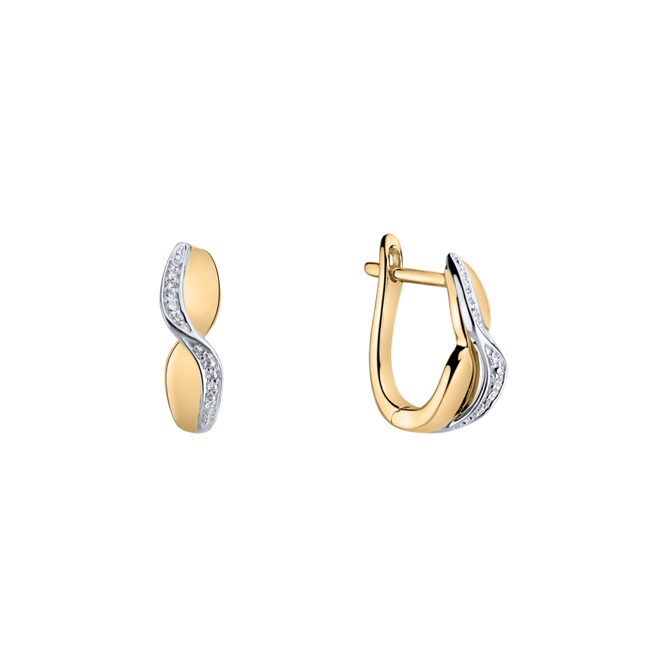 Náušnice s diamantmi Infinite Style