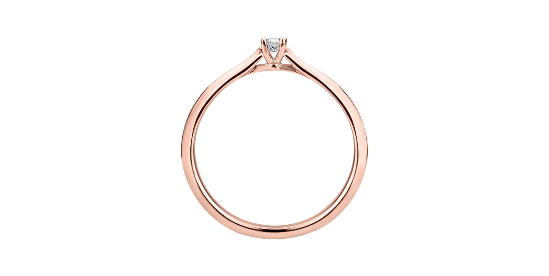 Prsteň s diamantom Forever Love