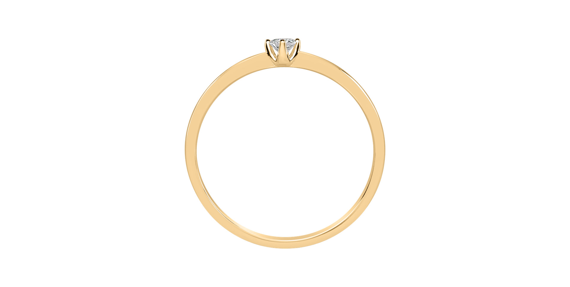 Prsteň s diamantom Made with Love