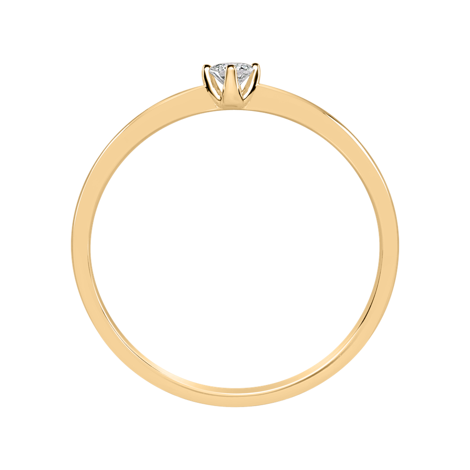 Prsteň s diamantom Made with Love