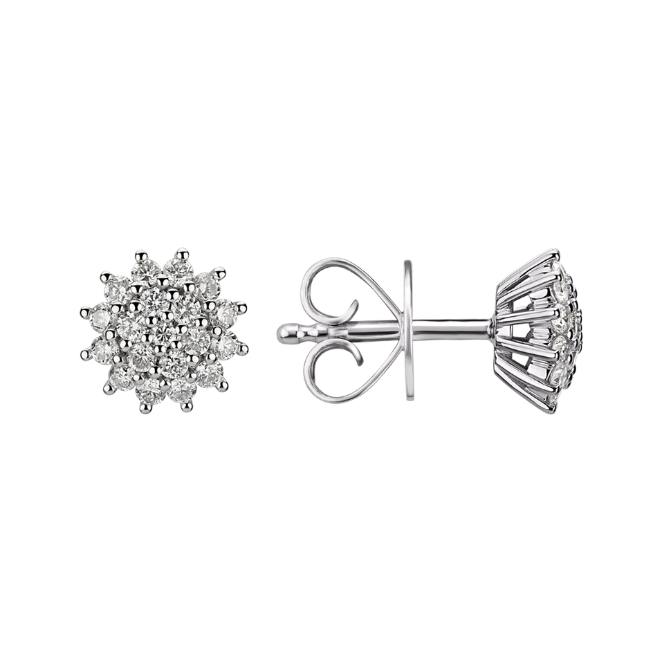 Náušnice s diamantmi Midnight Sun