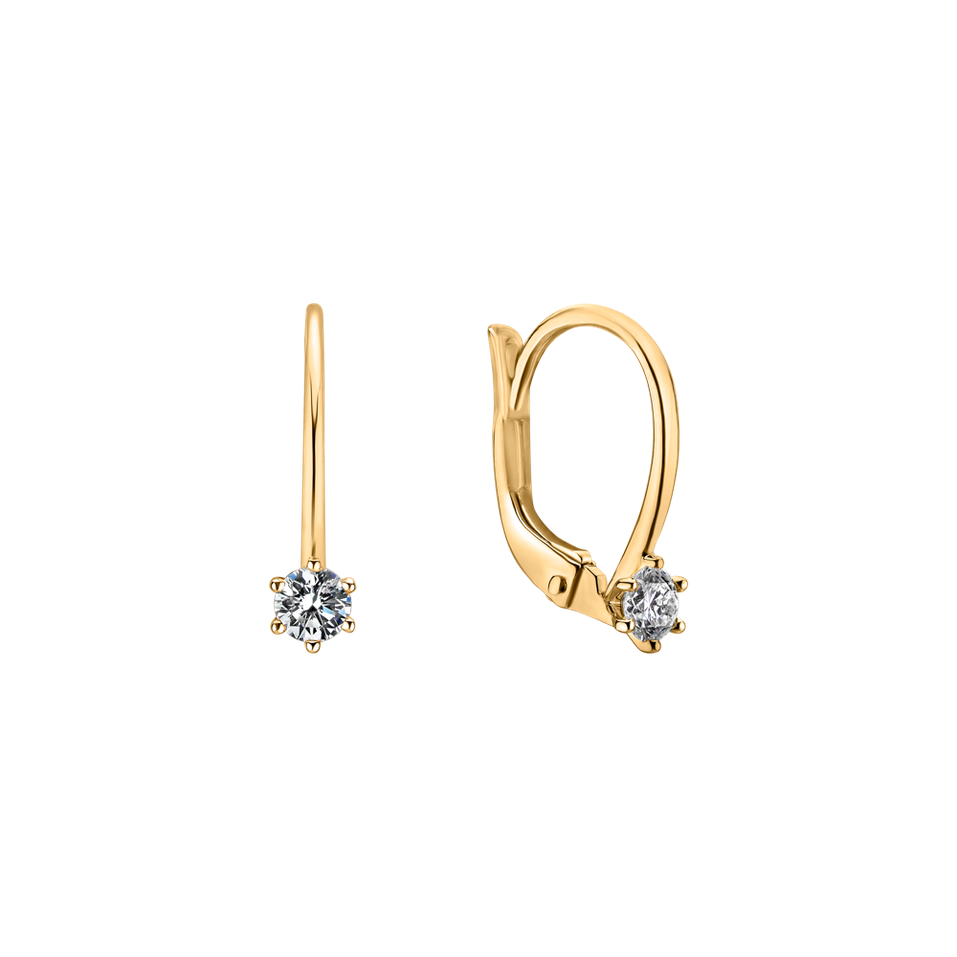 Náušnice s diamantom Everyday Glow