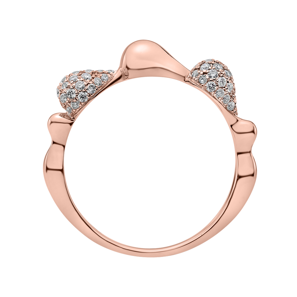 Prsteň s diamantmi Frozen Tear