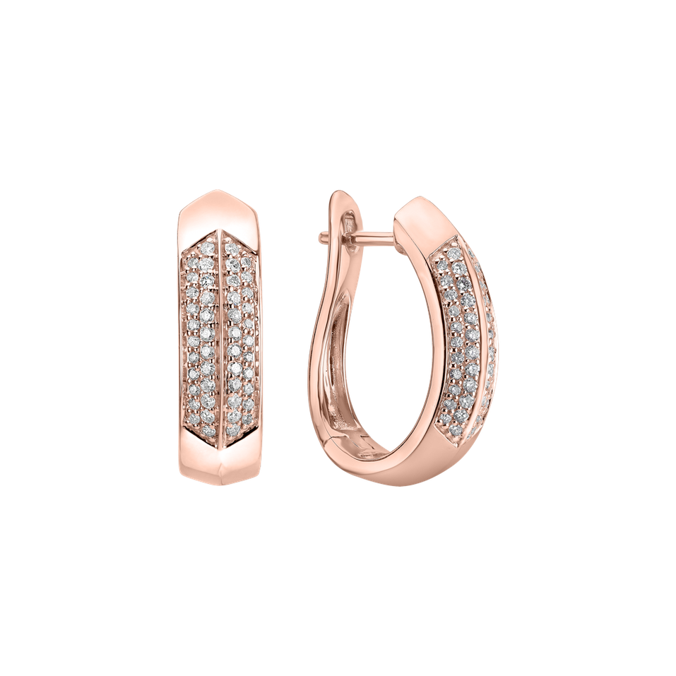 Náušnice s diamantmi Space Lady