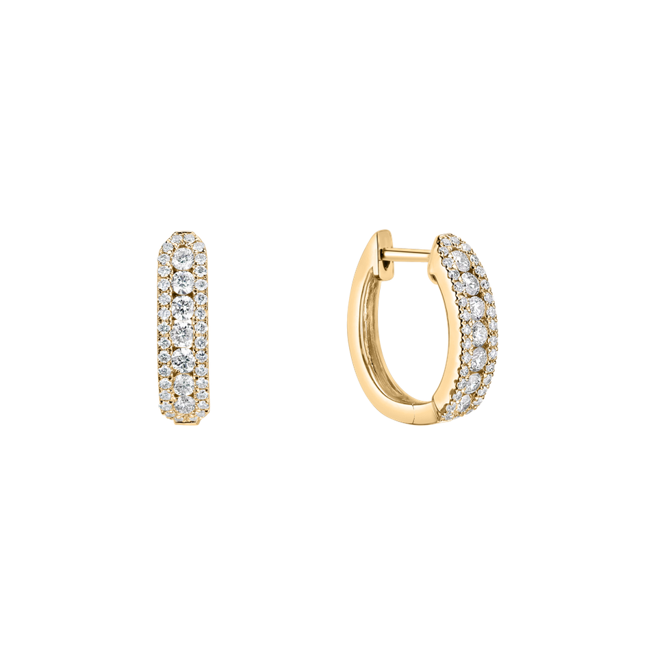 Náušnice s diamantmi Divine Star