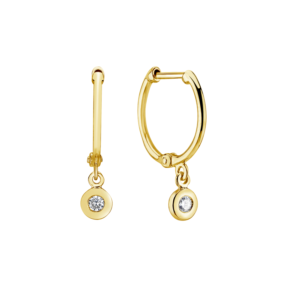 Náušnice s diamantom Amazing Heaven