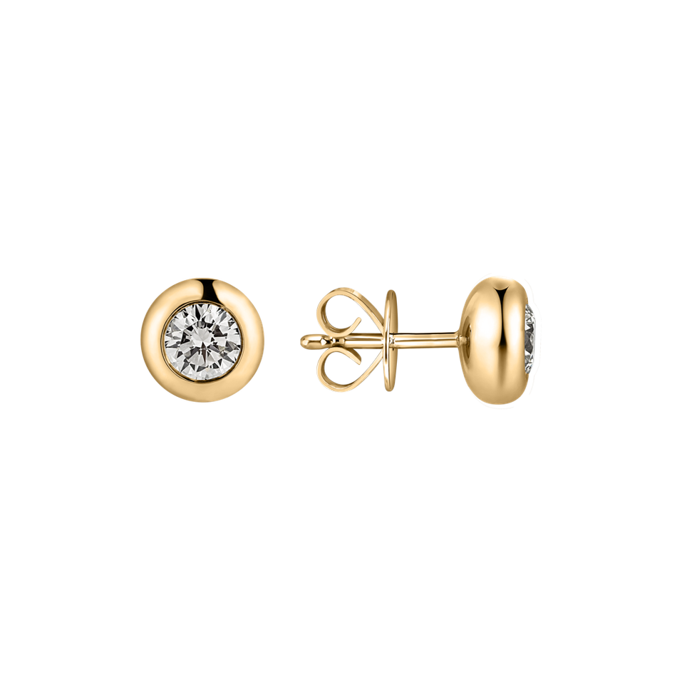 Náušnice s diamantom Sparkling Dots