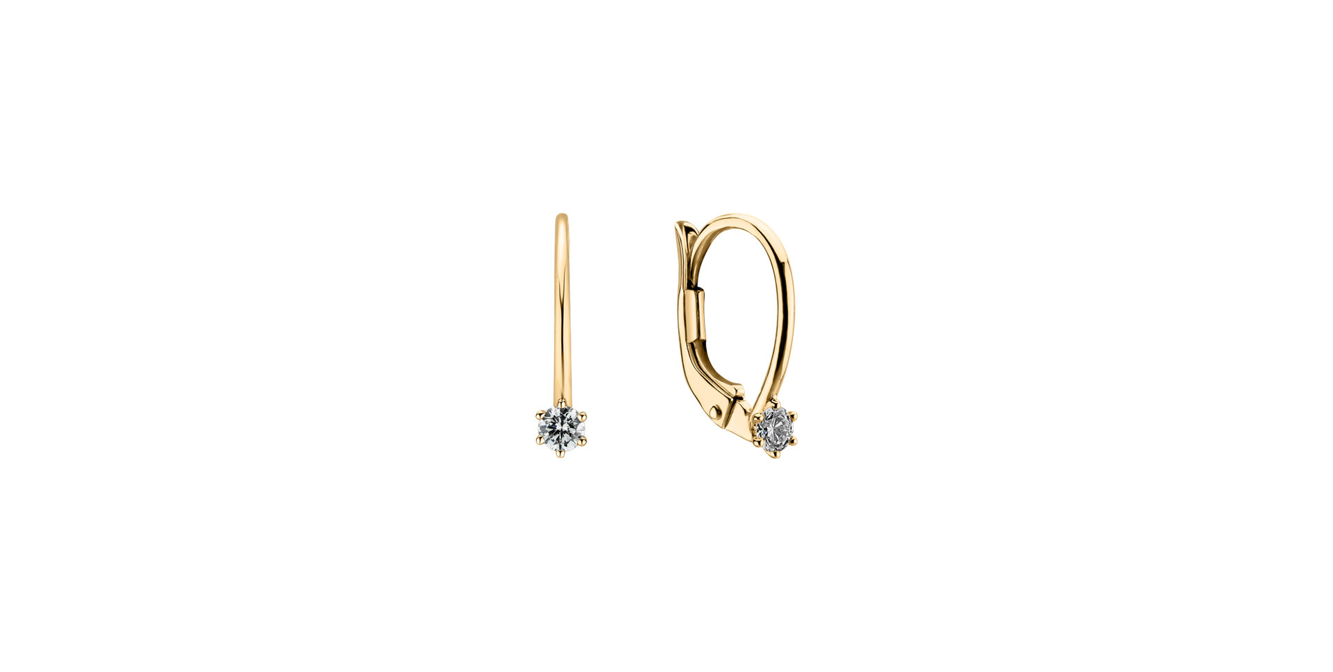 Náušnice s diamantom Everyday Glow