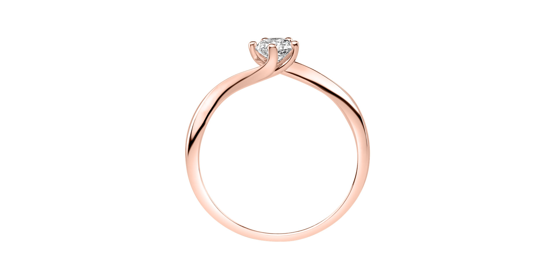 Prsteň s diamantom Vivid Love