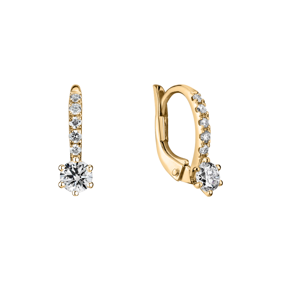 Náušnice s diamantmi Sparkless