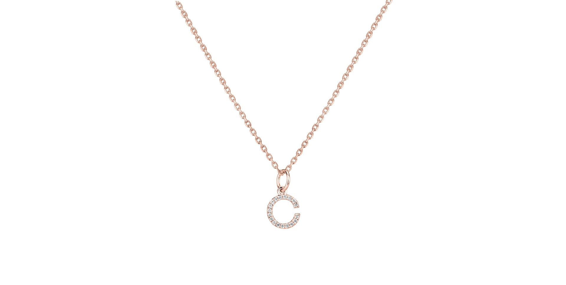 Prívesok s diamantmi Line Glitter  C