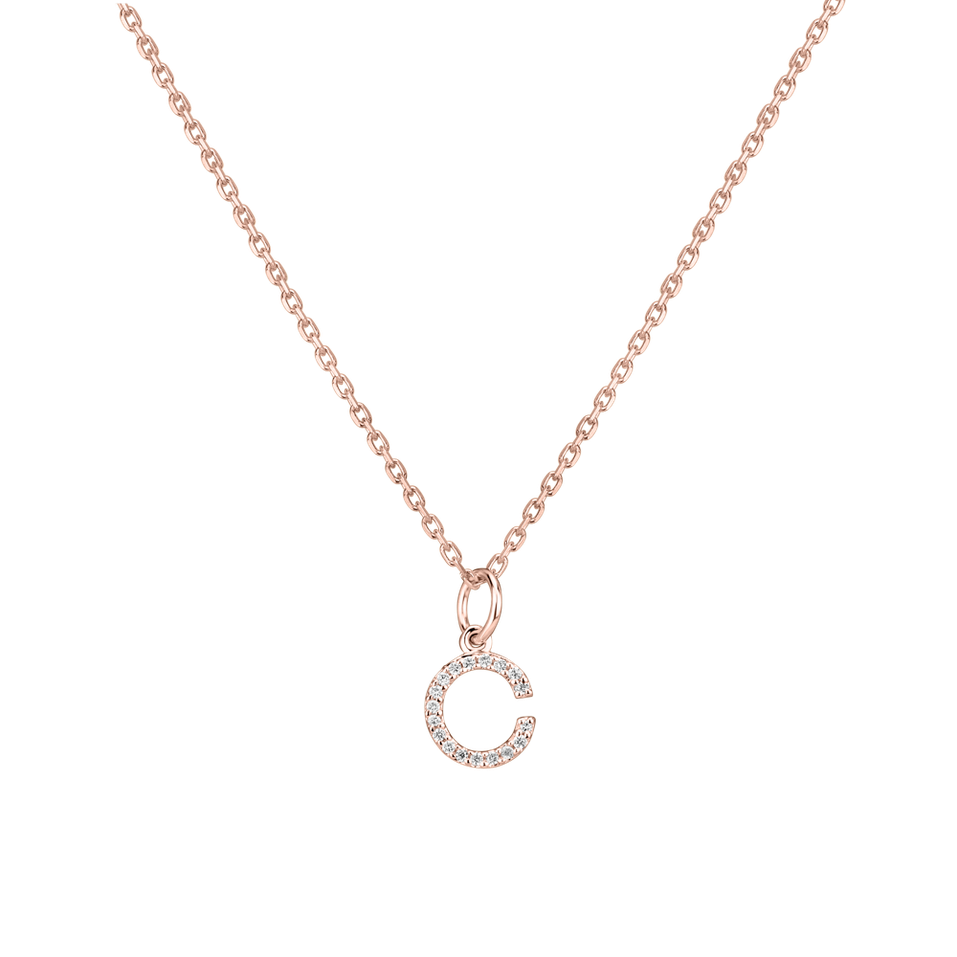 Prívesok s diamantmi Line Glitter  C