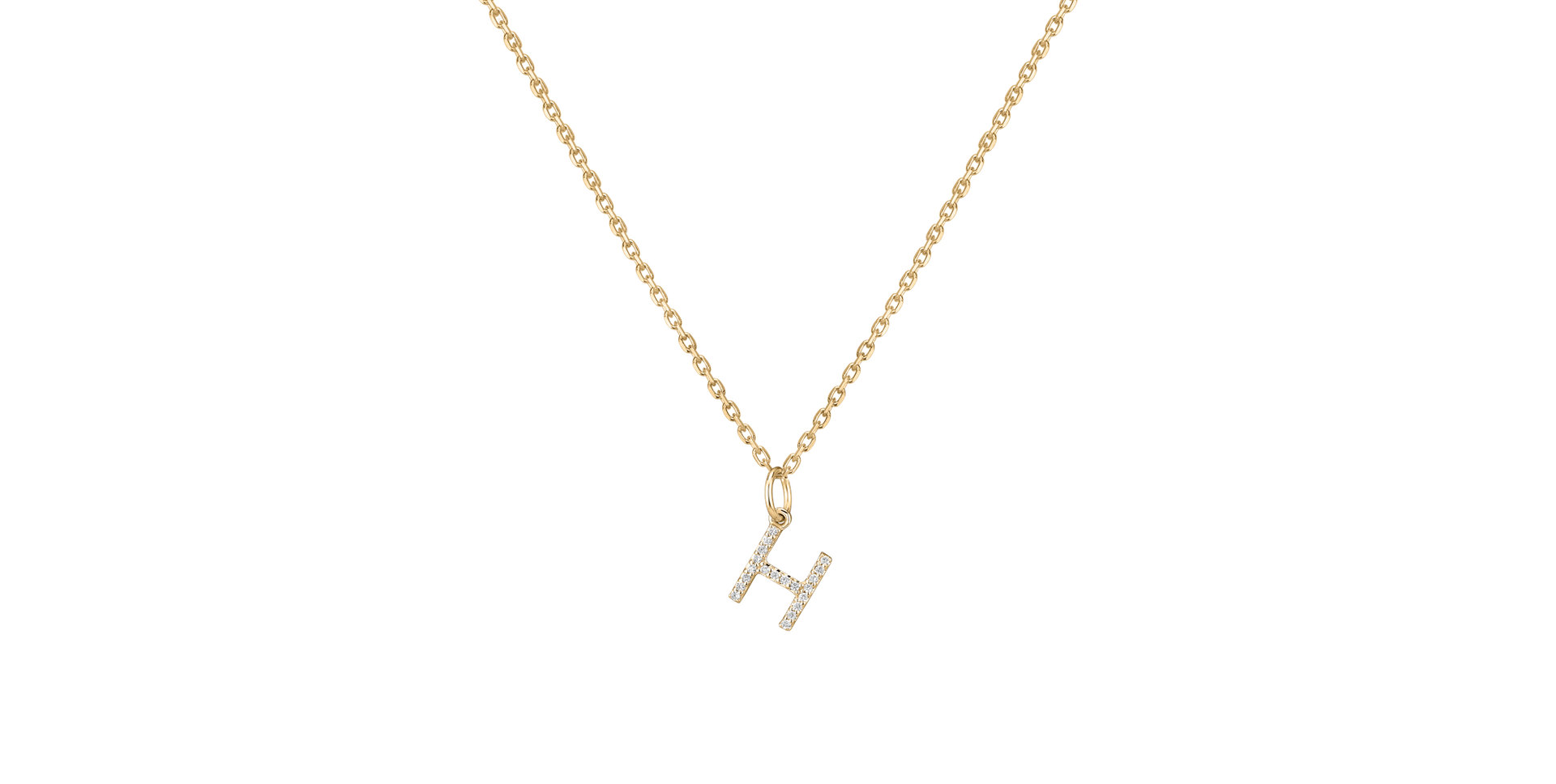 Prívesok s diamantmi Line Glitter H