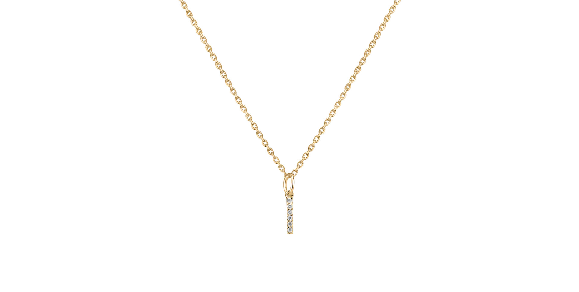 Prívesok s diamantmi Line Glitter I