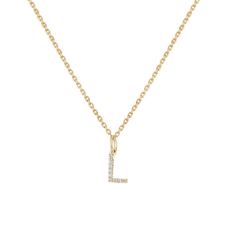 Prívesok s diamantmi Diamond Letter L