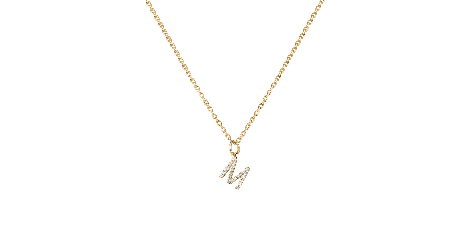 Prívesok s diamantmi Line Glitter M