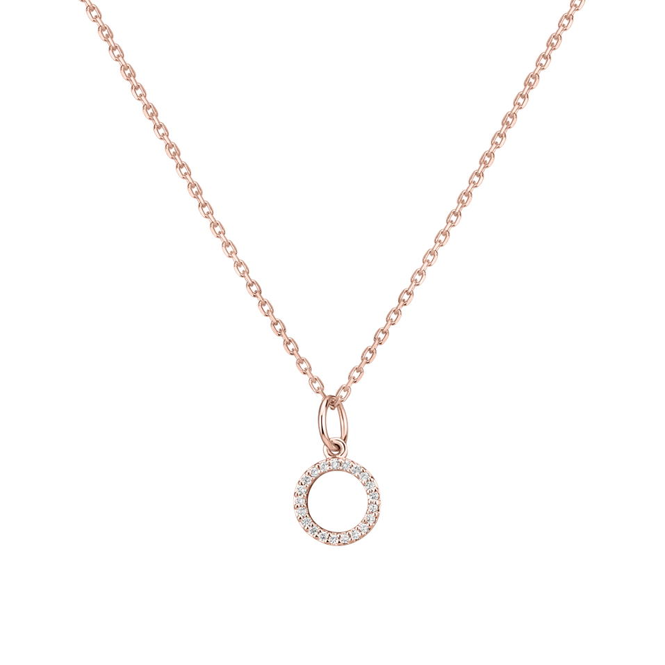 Prívesok s diamantmi Line Glitter  O