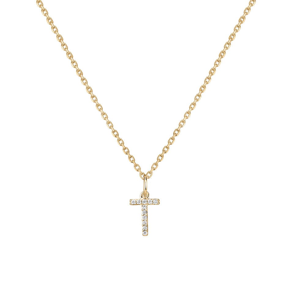 Prívesok s diamantmi Line Glitter  T