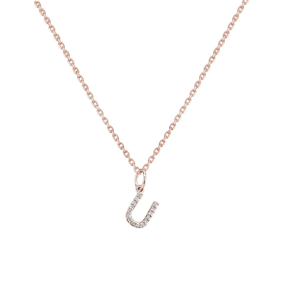 Prívesok s diamantmi Line Glitter  U