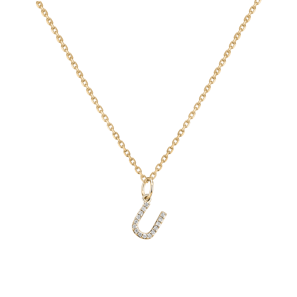 Prívesok s diamantmi Line Glitter  U