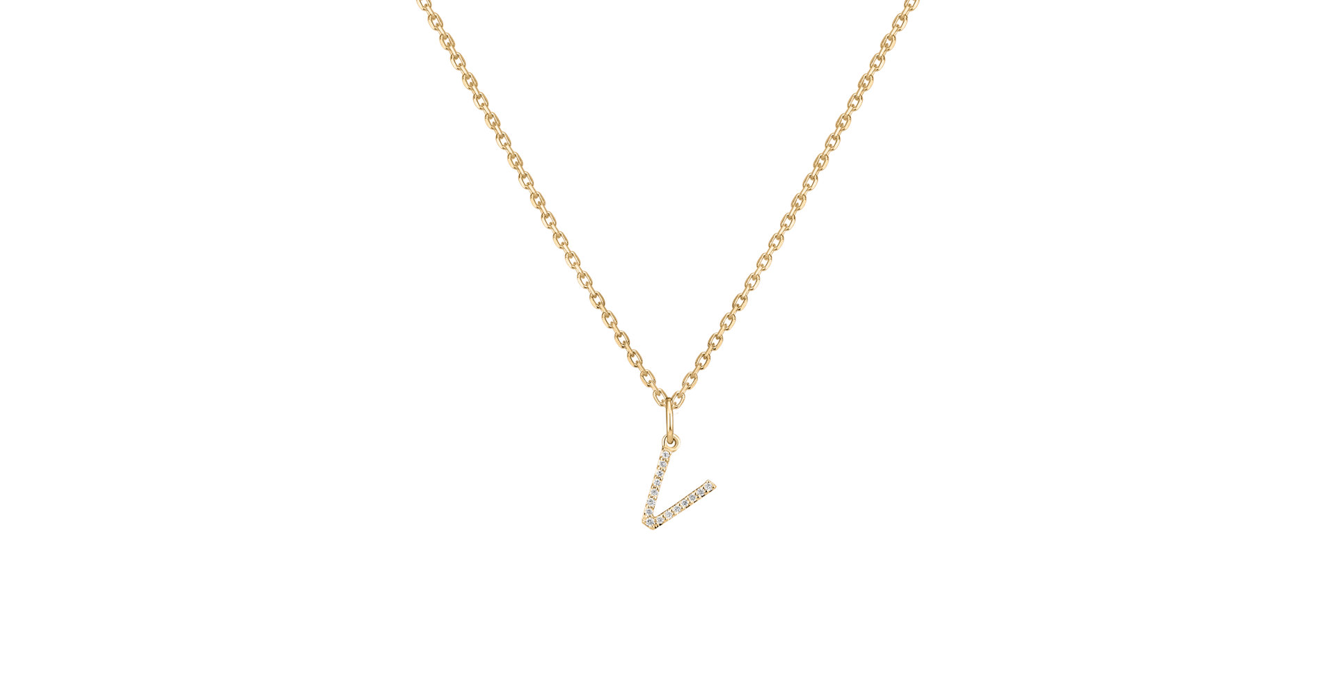 Prívesok s diamantmi Line Glitter V