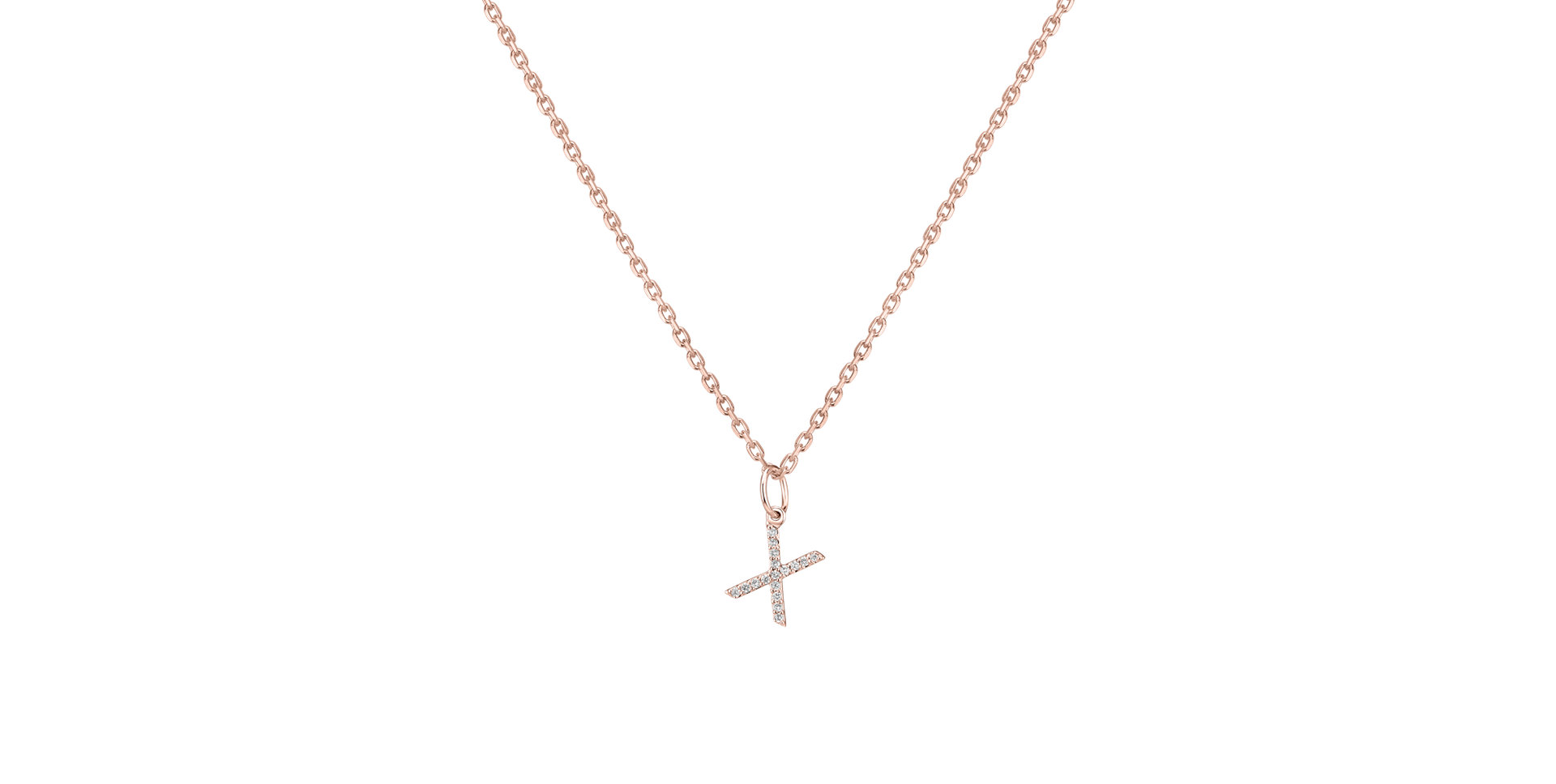 Prívesok s diamantmi Line Glitter X