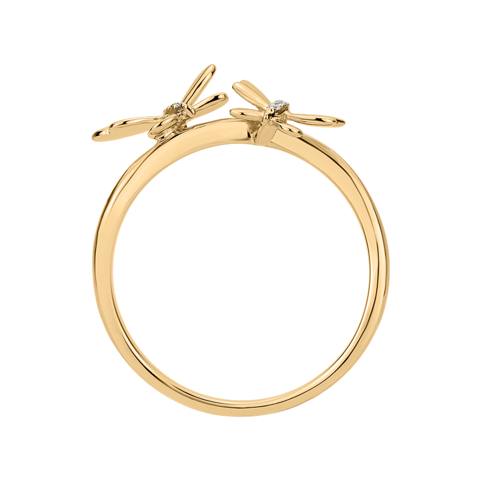 Prsteň s diamantmi Butterflies