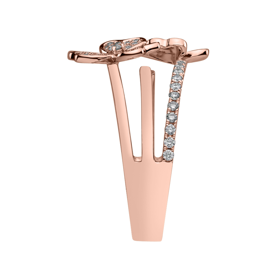 Prsteň s diamantmi Flowering Garden