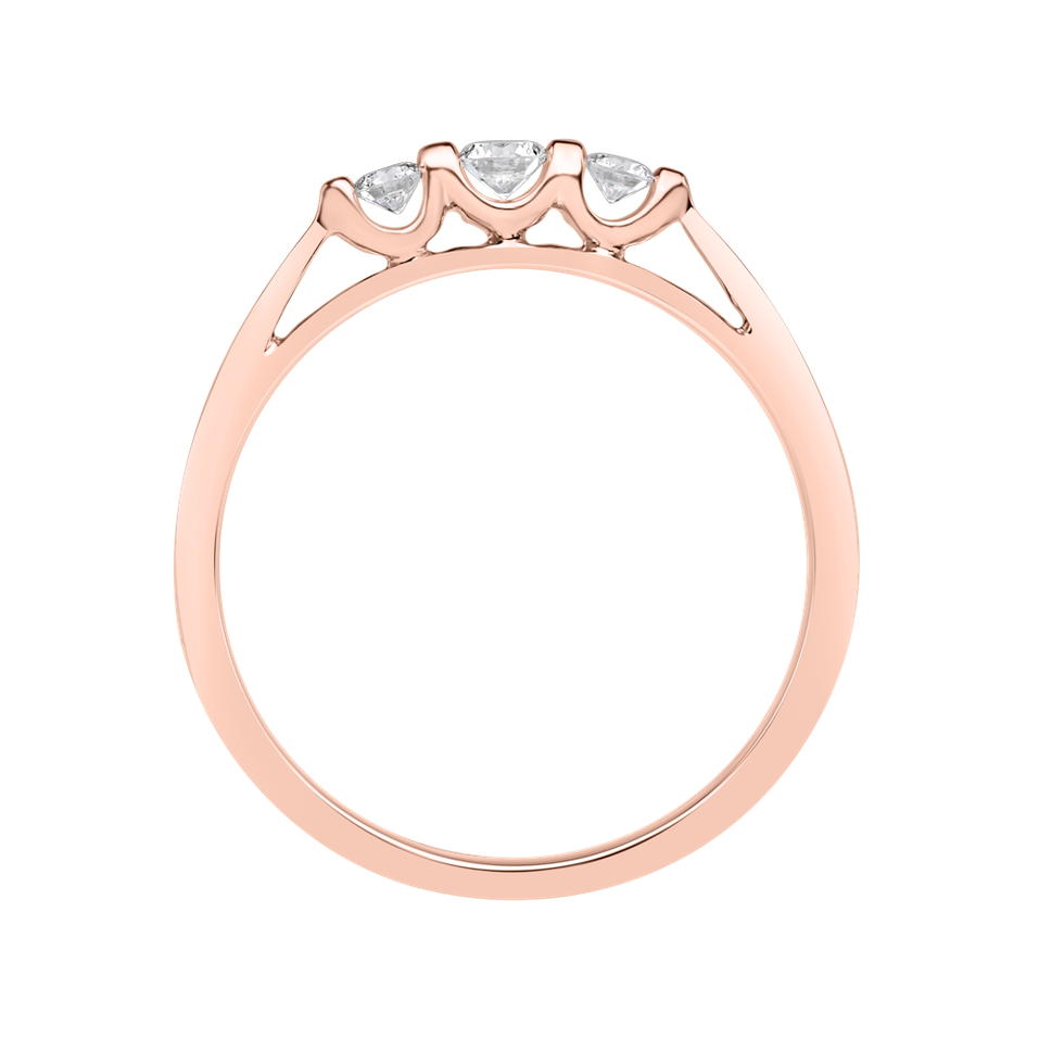 Prsteň s diamantmi Shards