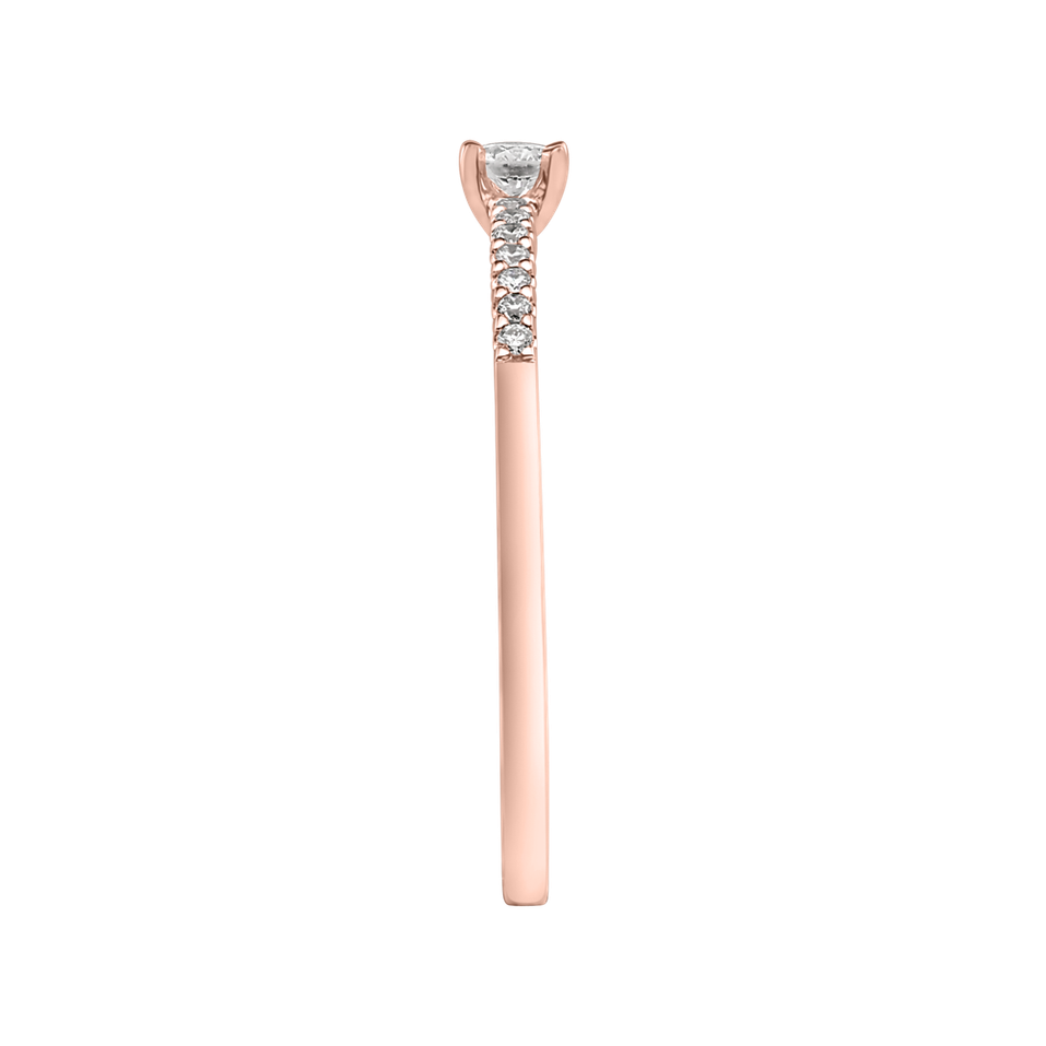 Prsteň s diamantmi Gem Simplicity