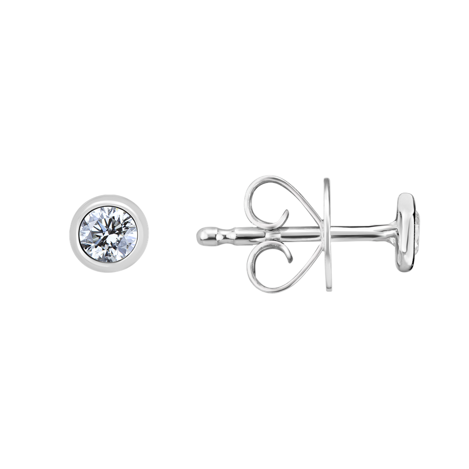 Náušnice s diamantom Shiny Dots