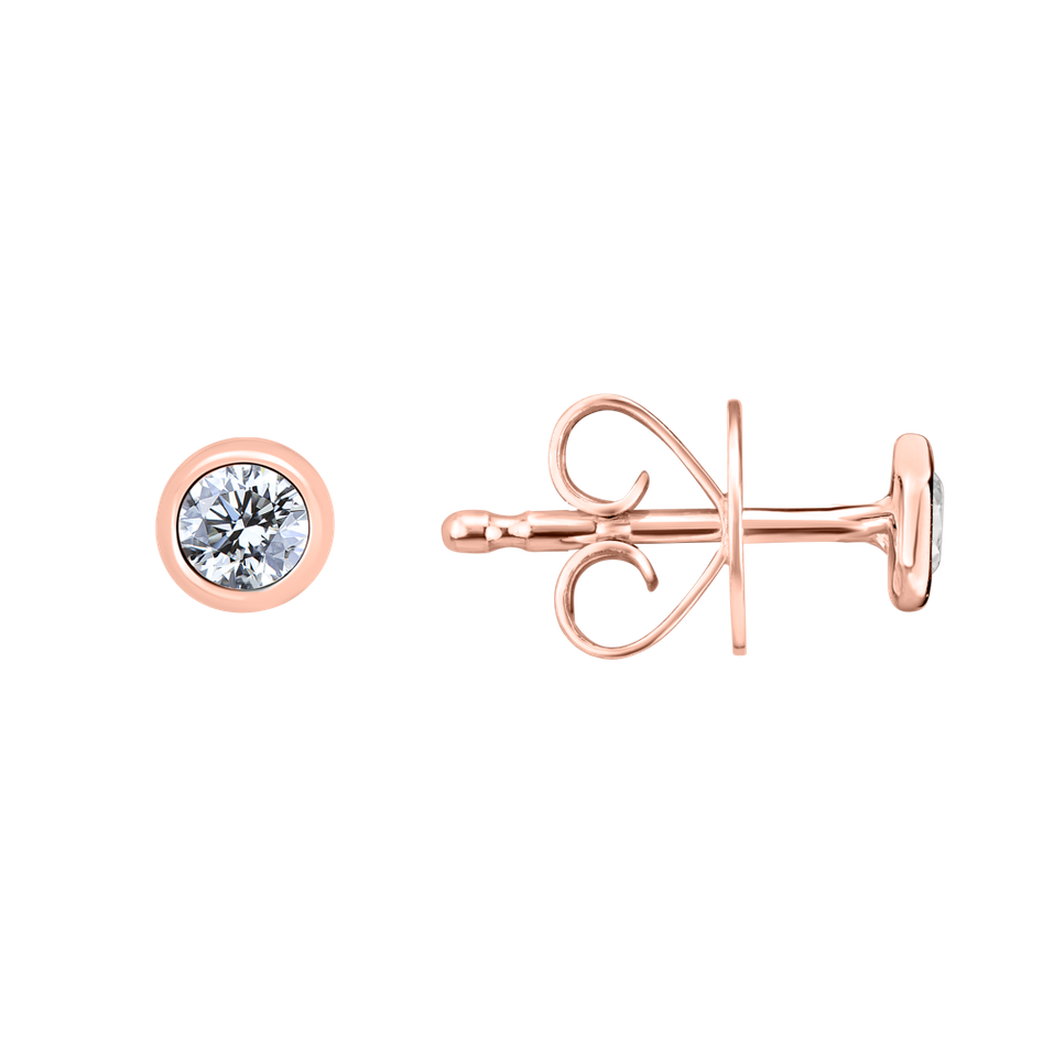 Náušnice s diamantom Shiny Dots