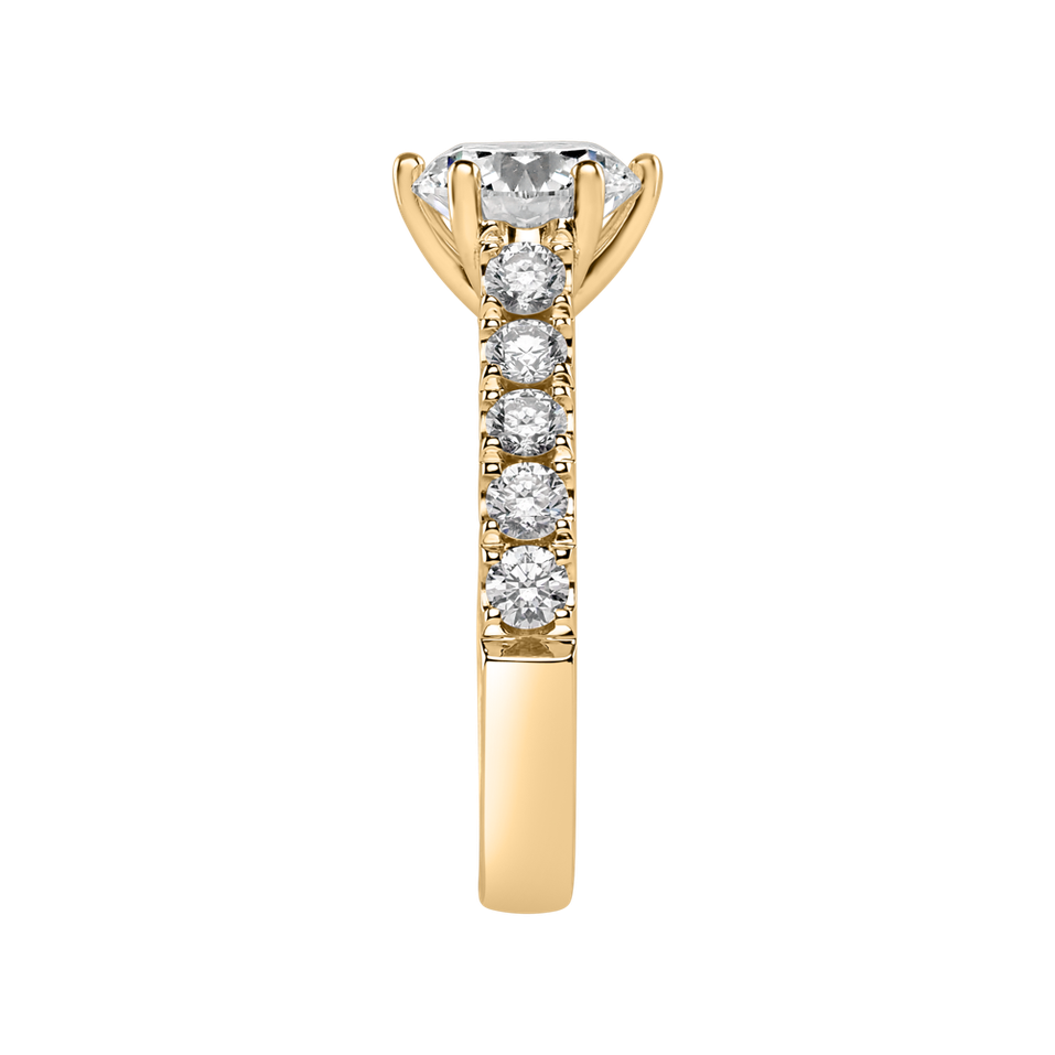 Prsteň s diamantmi Sparkling Love