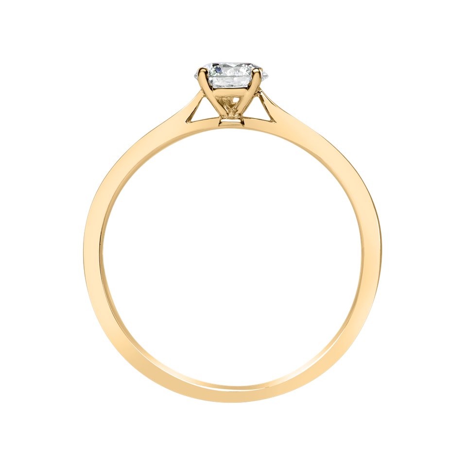 Prsteň s diamantom Made with Love