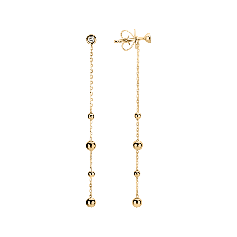 Náušnice s diamantom Drops Waterfall