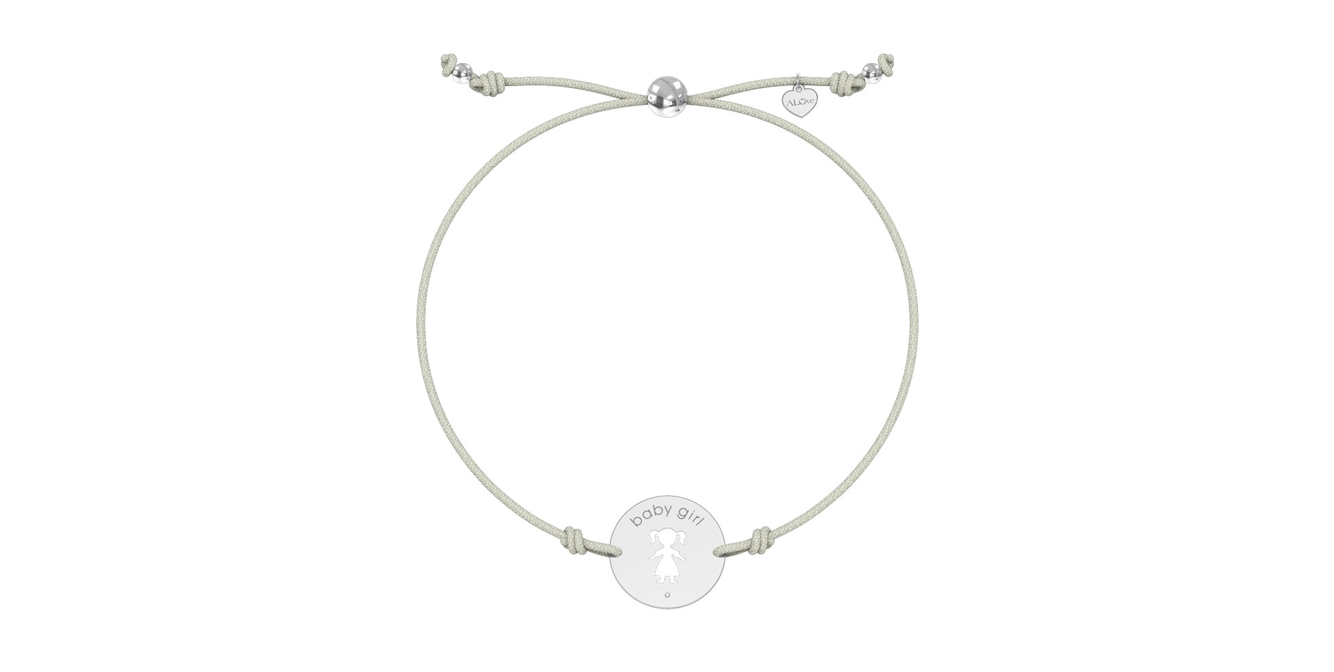 Náramok s diamantom Baby Girl