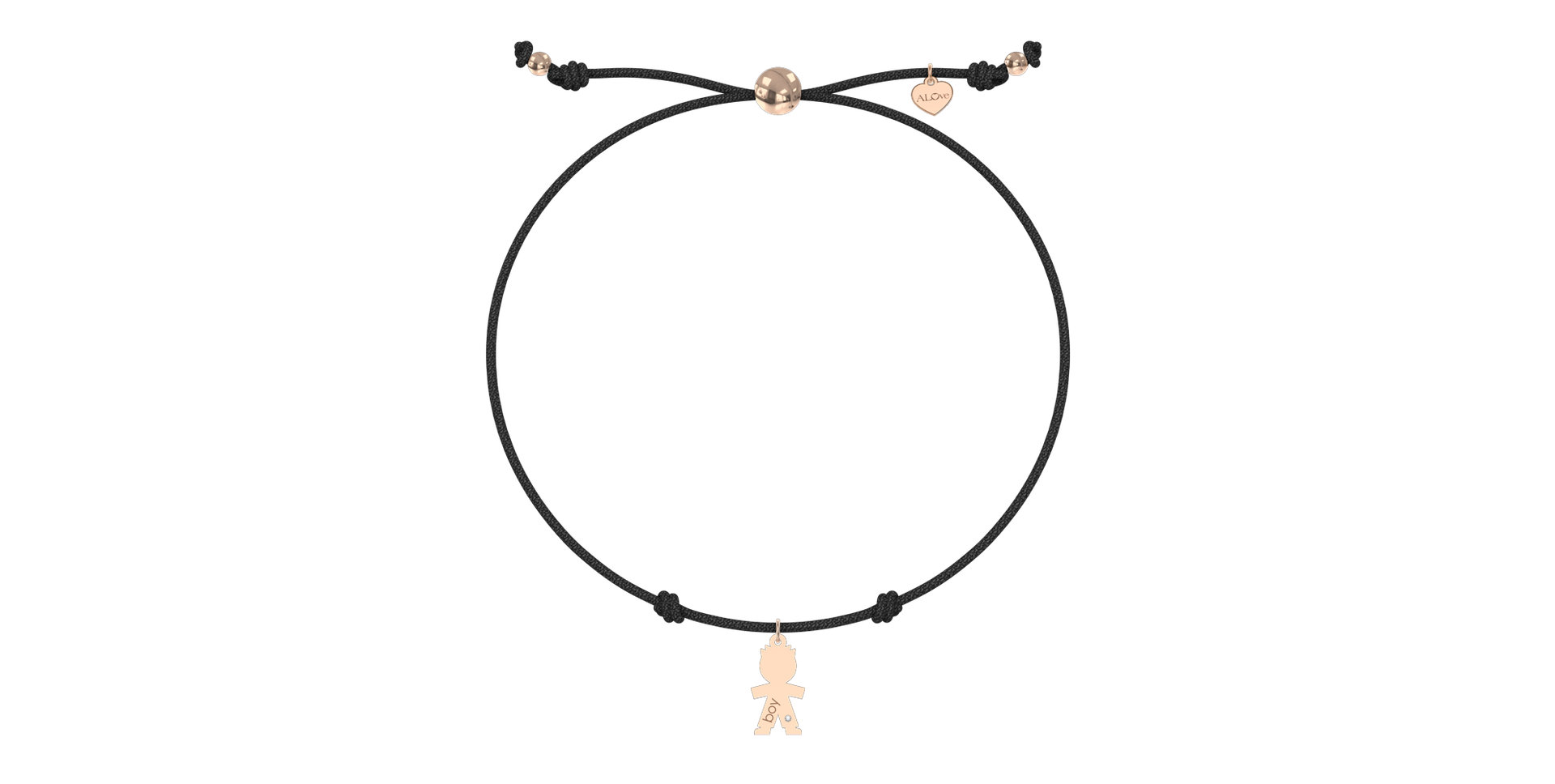 Náramok s diamantom Boy