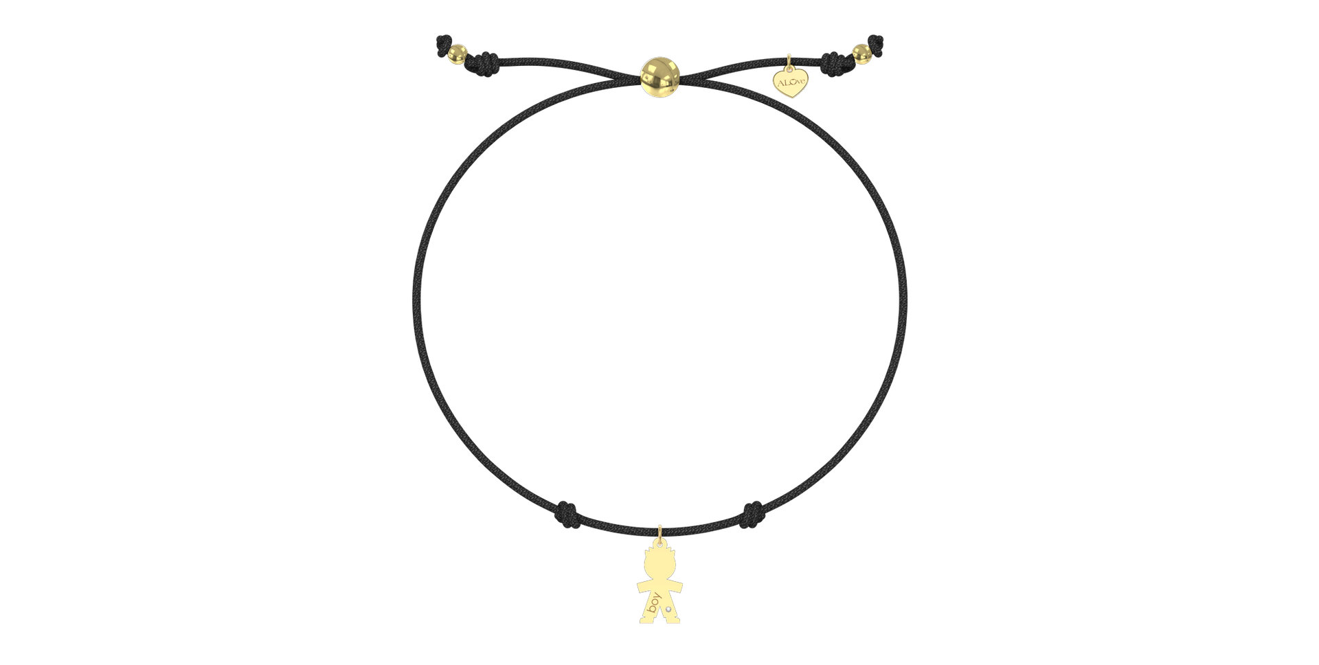 Náramok s diamantom Boy