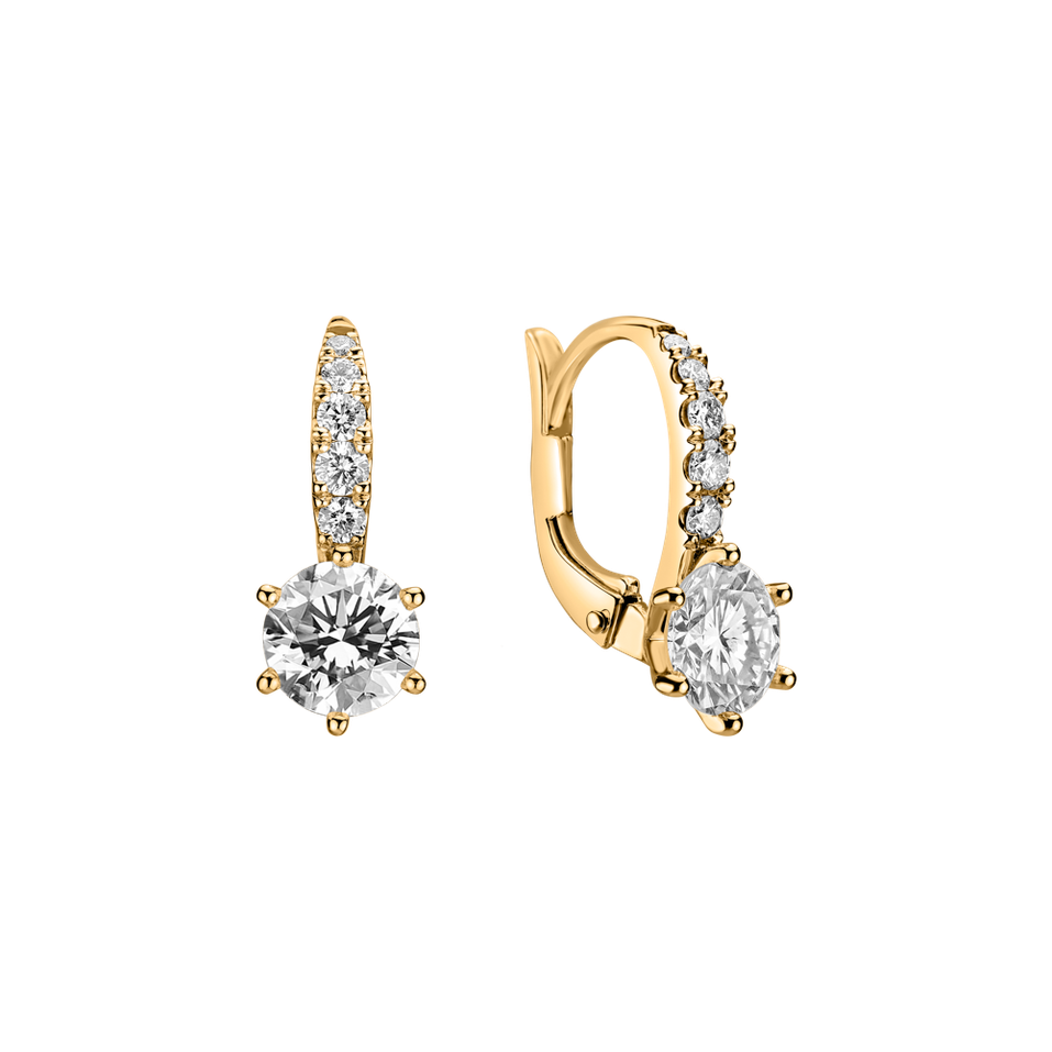 Náušnice s diamantmi Sparkless