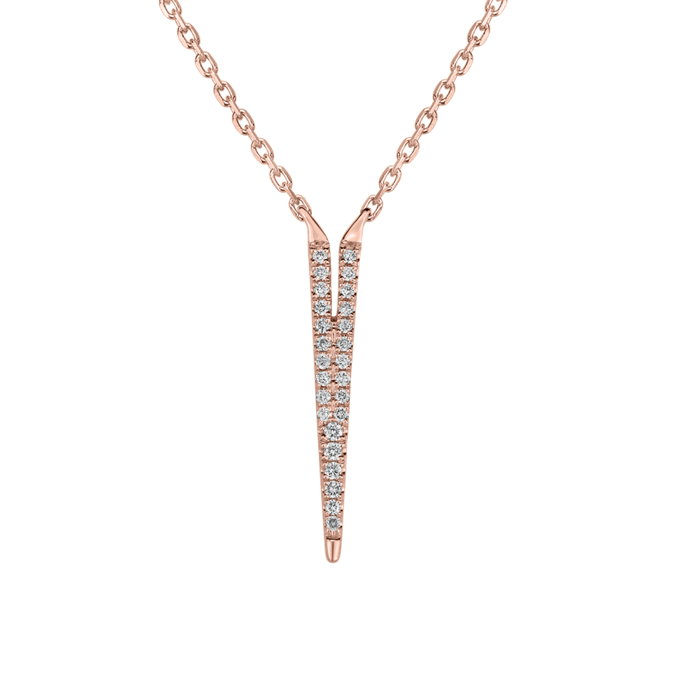 Náhrdelník s diamantmi Broken Glamour