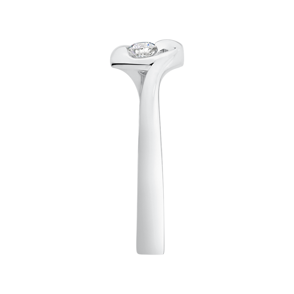 Prsteň s diamantom Love Message