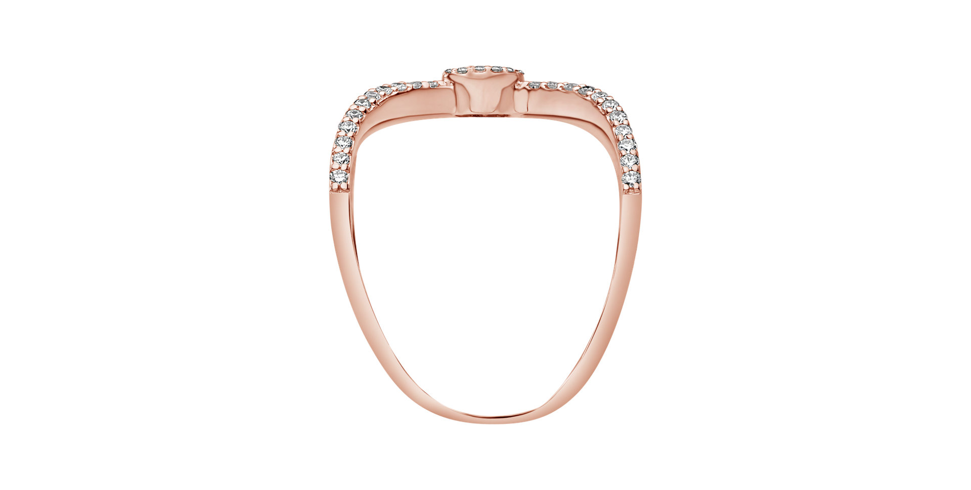 Prsteň s diamantmi Lustrous Charm