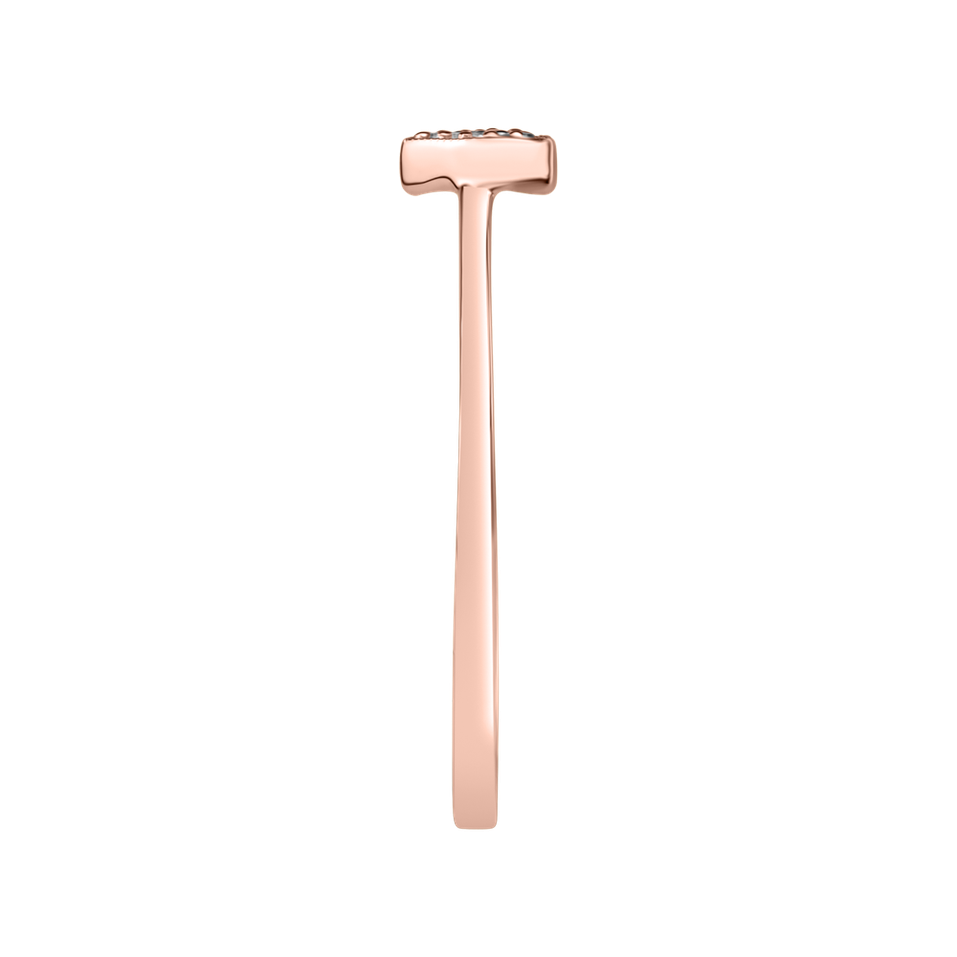 Prsteň s diamantmi Shiny Heart