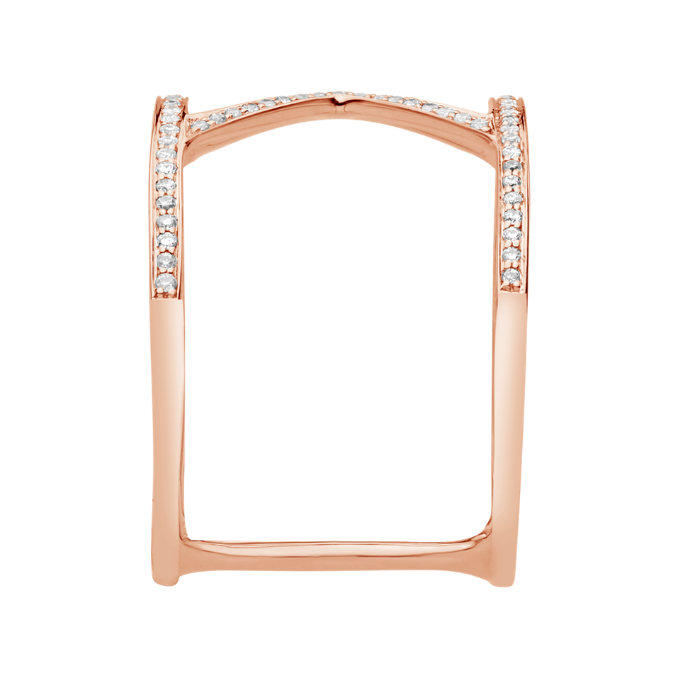 Prsteň s diamantmi Silent Hymn