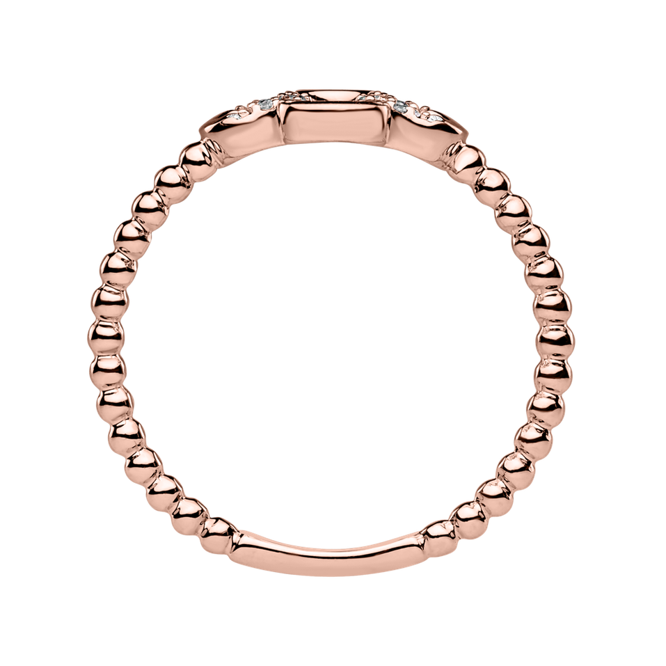 Prsteň s diamantmi Shiny Petals