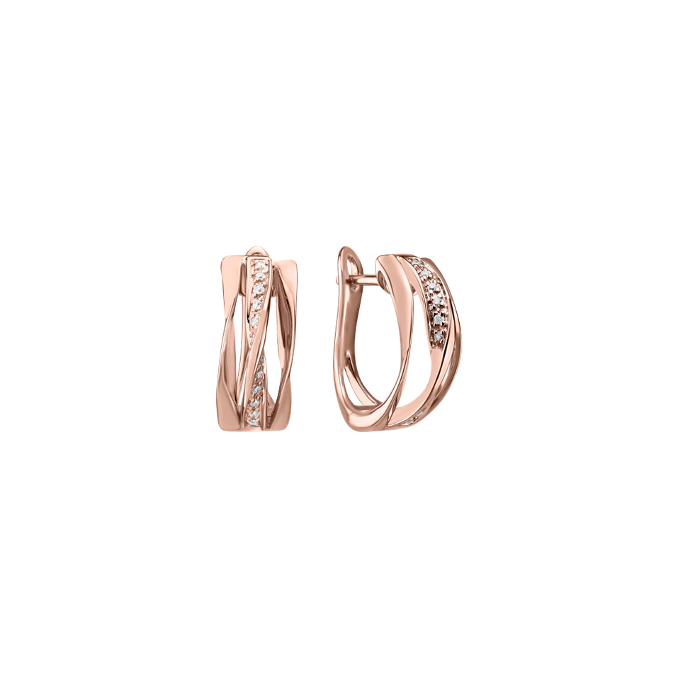 Náušnice s diamantmi True Elegance